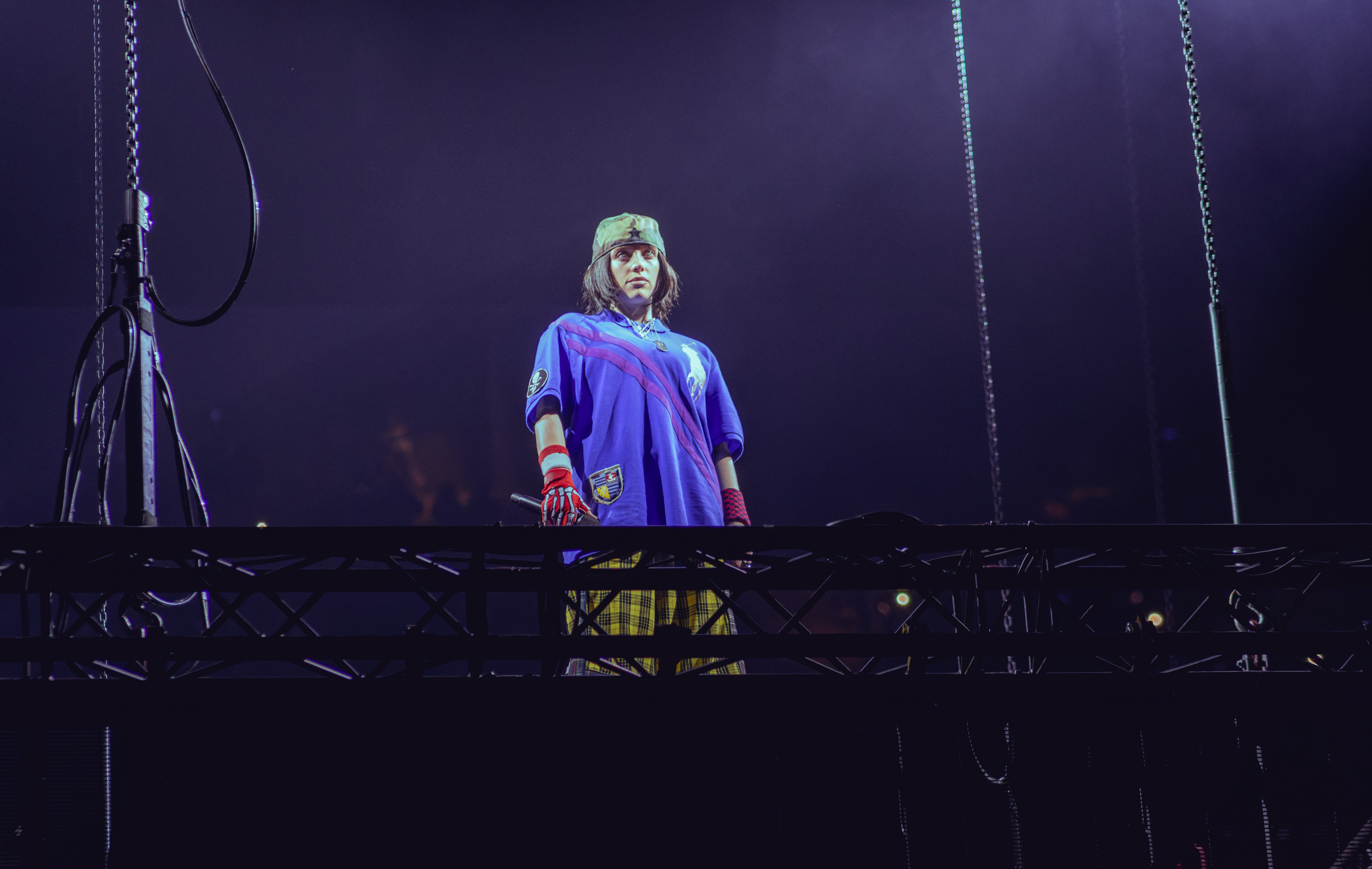 Billie Eilish performing at The O2 in July 2025