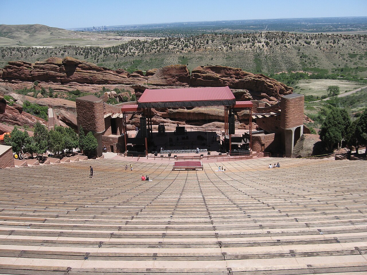 Red Rocks Amphitheatre and surrounding rock formations