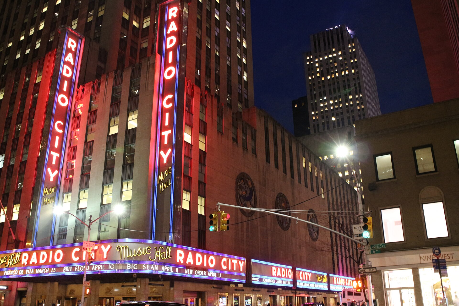 Exterior of Radio City Music Hall