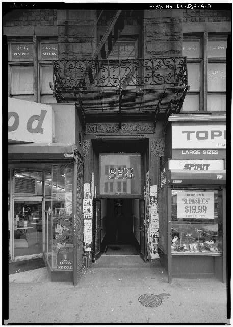 Archival 1990 photograph of the 9:30 Club in Washington, DC