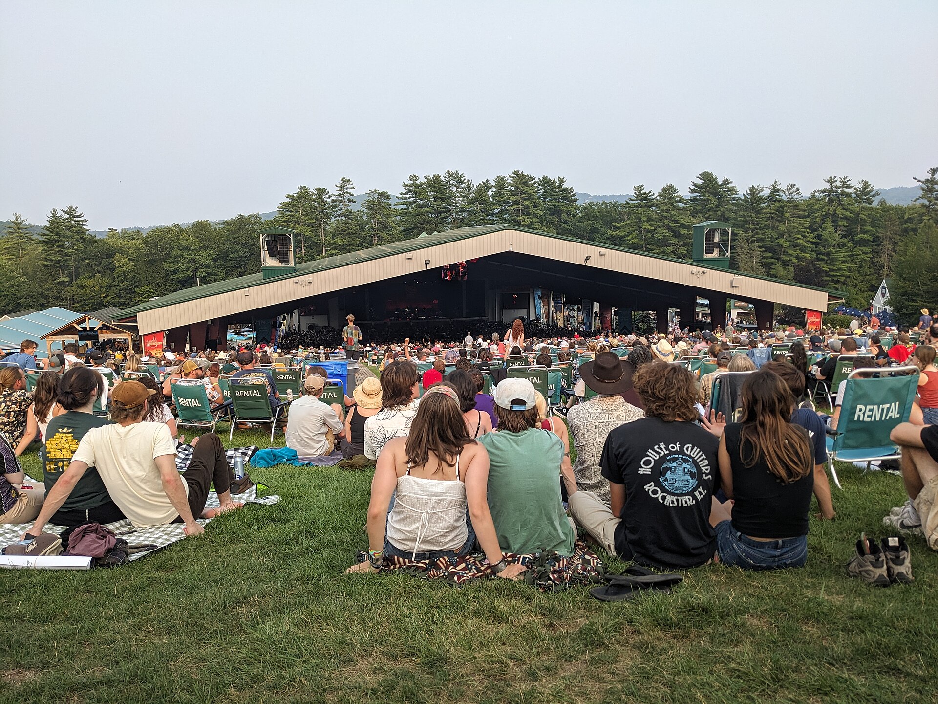 Crowd at the Outlaw Music Festival tour stop at BankNH Pavilion in Gilford, New Hampshire, August 2025